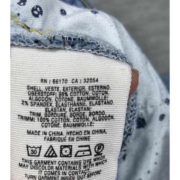 Pilcro & The Letterpress Hyphen Jeans Size 25 Paisley Fringe Trim - Picture 4 of 5